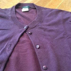 Jcrew Jackie Cardigan in burgundy